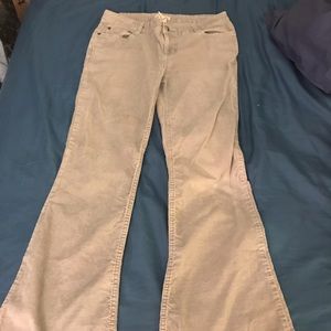 Gray corduroy pants